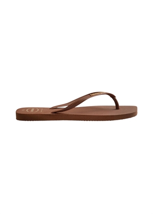 Hav. Square Logo Pop U sandal Rust Havaianas